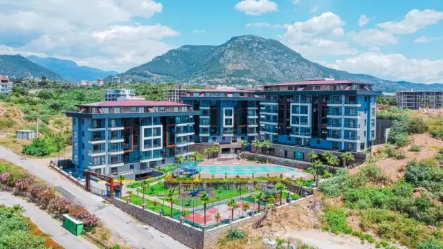 Alanya Kestel'de 1+1 Deniz Manzaralı Daire