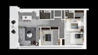 Современная квартира 1+0 в Новом Искеле, 12 этаж · Фото 57