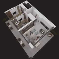Moderne 1+0 Wohnung in Aygün, İskele · Foto 38