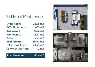 Modern gestaltete 1+0 Wohnung in Ötüken, İskele · Foto 27