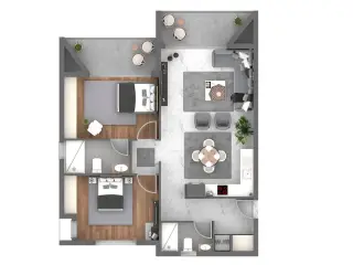Moderne 1+0 Wohnung in Girne Karaağaç mit Balkon · Foto 35