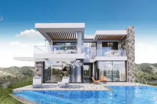 Girne Bahçeli'de Özel Havuzlu 3+1 Villa, Deniz Manzaralı · Fotoğraf 4