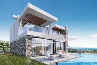Girne Bahçeli'de Özel Havuzlu 3+1 Villa, Deniz Manzaralı · Fotoğraf 3