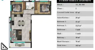 Yeni İskele'de 1+1 Dubleks Daire · Fotoğraf 22