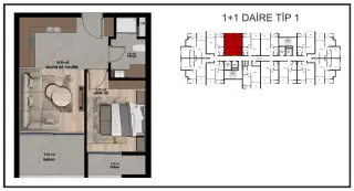Mersin Mezitli Akdeniz Mahallesi 1+1 Modern Daire · Fotoğraf 22