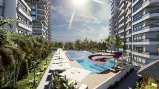 1+1 Wohnung mit Terrasse in Mezitli Deniz, Mersin · Foto 11