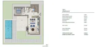 Вилла 3+1 с частным бассейном и садом в Торба, Бодрум · Фото 16