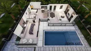 4+1 Villa for Sale in Ölüdeniz, Fethiye, Muğla · Photo 44