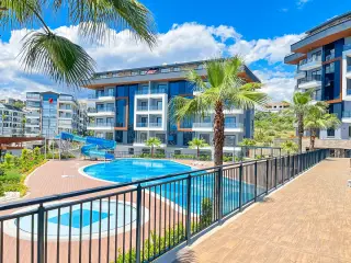 1+1 Sea View Apartment in Kestel, Alanya · Photo 12