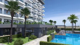 1+1 Wohnung mit Terrasse in Mahmutlar, Alanya · Foto 11