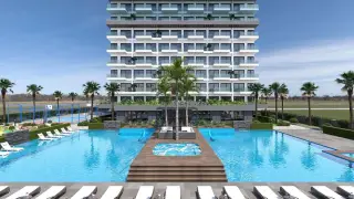 1+1 Wohnung mit Terrasse in Mahmutlar, Alanya · Foto 6