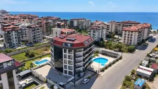 Дуплекс 2+1 с видом на горы и мебелью в Кестеле, Алания · Фото 2