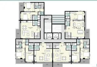 Квартира 1+1 с террасой в районе Динек, Алания · Фото 22