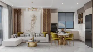 Квартира 1+1 с террасой в районе Динек, Алания · Фото 16