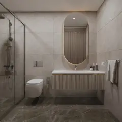 Квартира 1+1 с террасой в районе Динек, Алания · Фото 20