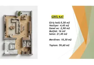 Antalya Aksu Altıntaş'ta 3+1 Villalar · Fotoğraf 23