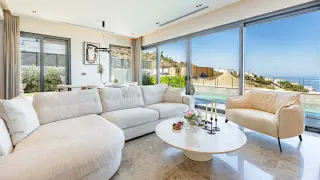 Bodrum Gümüşlük'te Deniz Manzaralı Modern 4+1 Villa · Fotoğraf 11