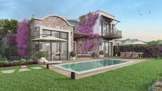 Bodrum Göltürkbükü'nde Deniz Manzaralı 4+1 Villa · Fotoğraf 4