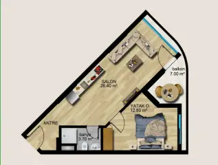 Ayaş Erdemli 2+1 Apartment with Sea and Nature Views · Photo 25