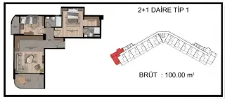 Квартира 1+1 в Мерсине, Эрдемли, Тёмюк · Фото 32
