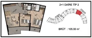 Квартира 1+1 в Мерсине, Эрдемли, Тёмюк · Фото 36