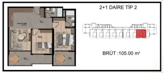 Квартира 1+1 в Мерсине, Эрдемли, Тёмюк · Фото 31