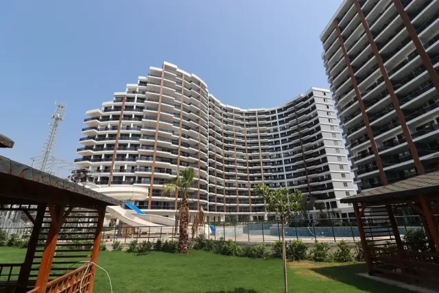 1+1 Wohnung in Mersin Erdemli Tömük mit Meerblick