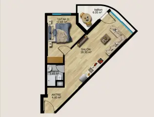 1+1 Apartment with Sea and Nature Views in Ayaş, Erdemli · Photo 24