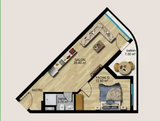 1+1 Apartment with Sea and Nature Views in Ayaş, Erdemli · Photo 25