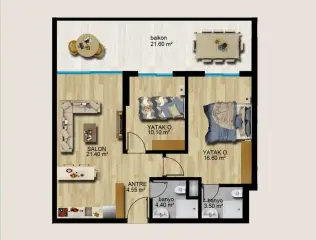 1+1 Apartment with Sea and Nature Views in Ayaş, Erdemli · Photo 22