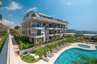 1+1 Apartment with Sea View in Kargıcak, Alanya · Photo 14