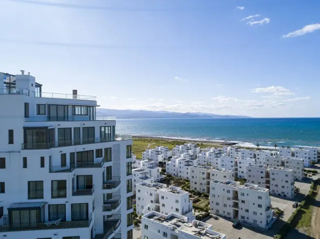 Lefke Gaziveren'de Deniz ve Doğa Manzaralı 1+1 Daire