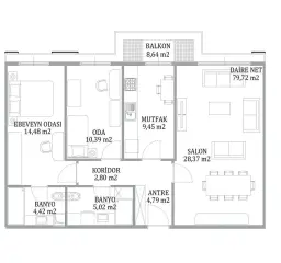 Maltepe Esenkent’te 2+1 Modern Daire · Fotoğraf 27