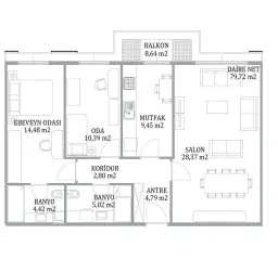 Maltepe Esenkent’te 2+1 Modern Daire · Fotoğraf 35